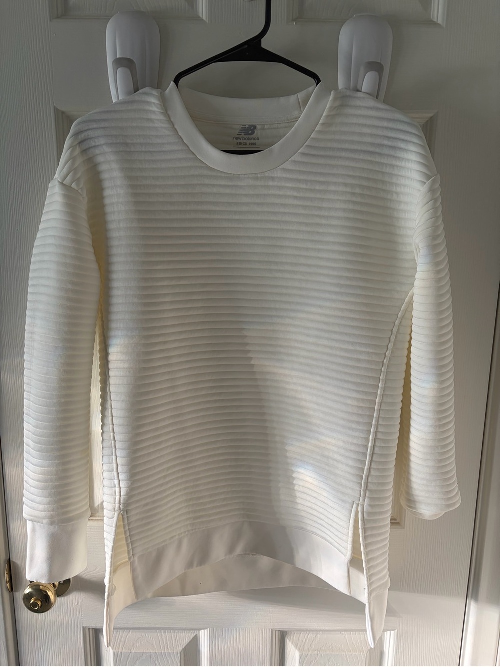 New Balance Cream Ribbed Pullover‎ Sweater